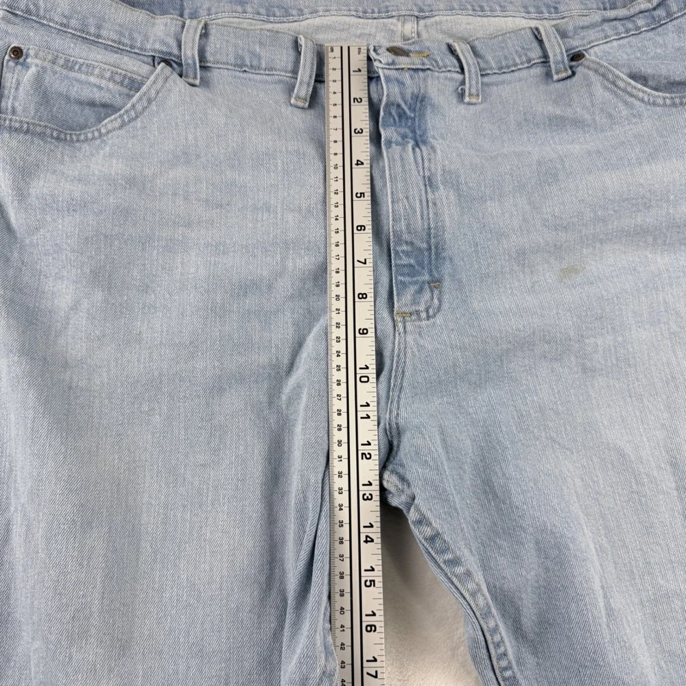 Wrangler‎ Straight Leg Jeans Light Wash Denim Relaxed Fit 46x30